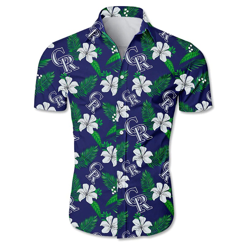 Colorado Rockies Hawaii Shirt Tropical Flower Gift For Fans Ha52183