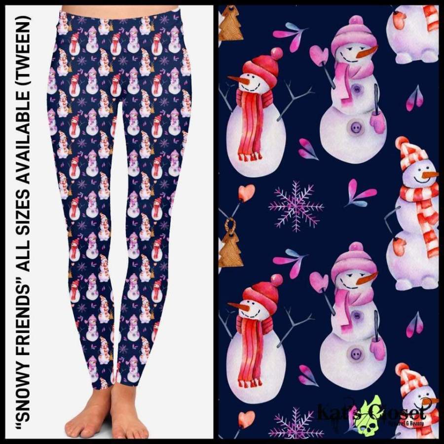 Custom Snowy Friends Leggings & Joggers – ETA Early-Mid Jan