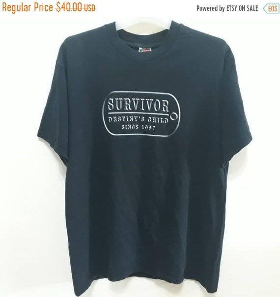 Vtg 1997 Destiny S Child Shirtsurvivor Promo Tour Concert R B Top 90S Merchandise Girl Group Beyonce Kelly Michelle Shirt