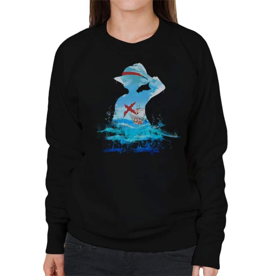 One Piece Luffy Seascape Women’s Sweatshirt