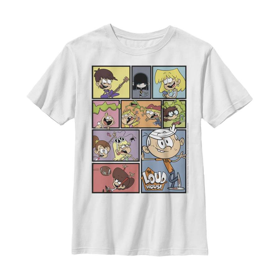 The Loud House Boy’s Family Panels  T Shirt