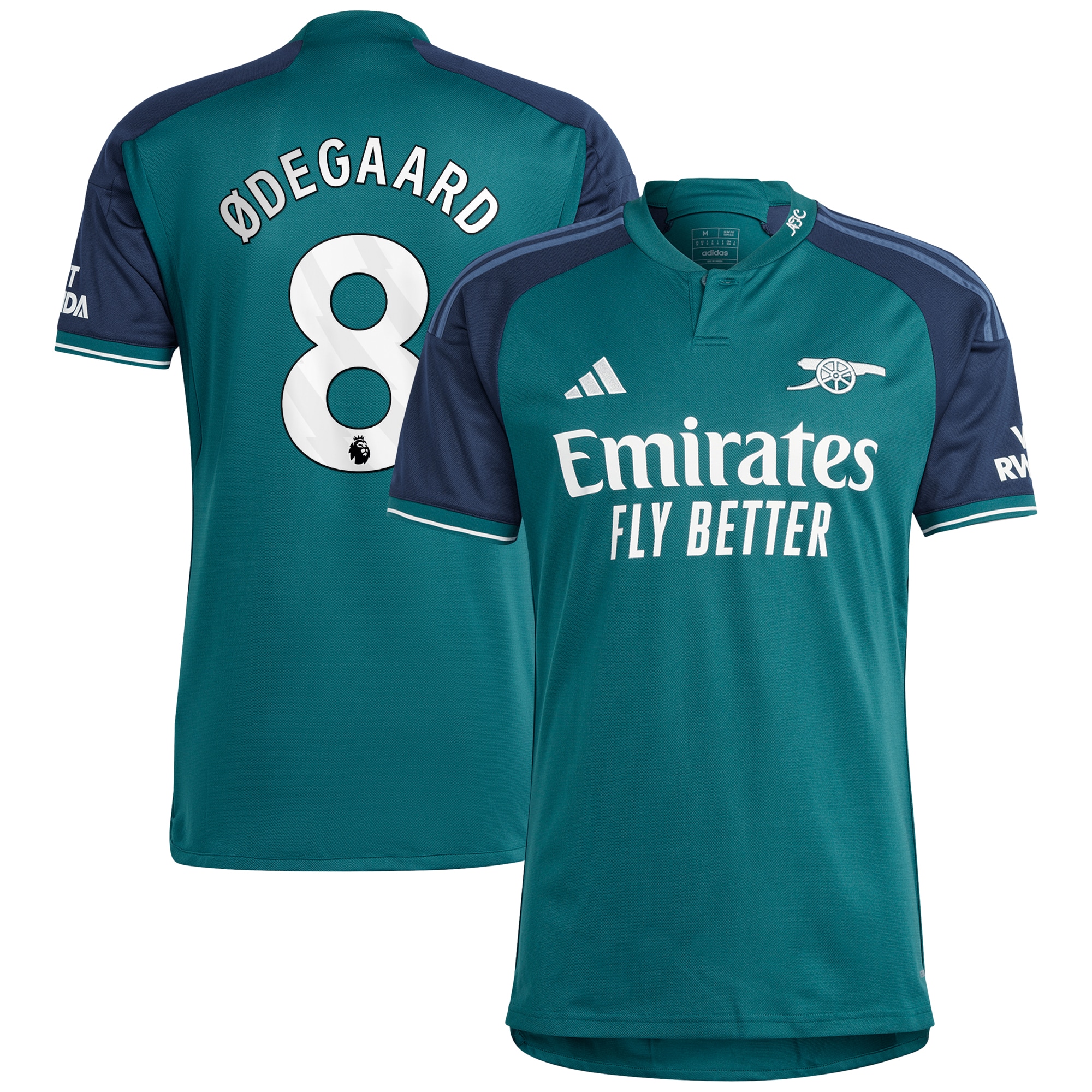 Martin Odegaard Arsenal 2023/24 Third Replica Player Jersey – Green