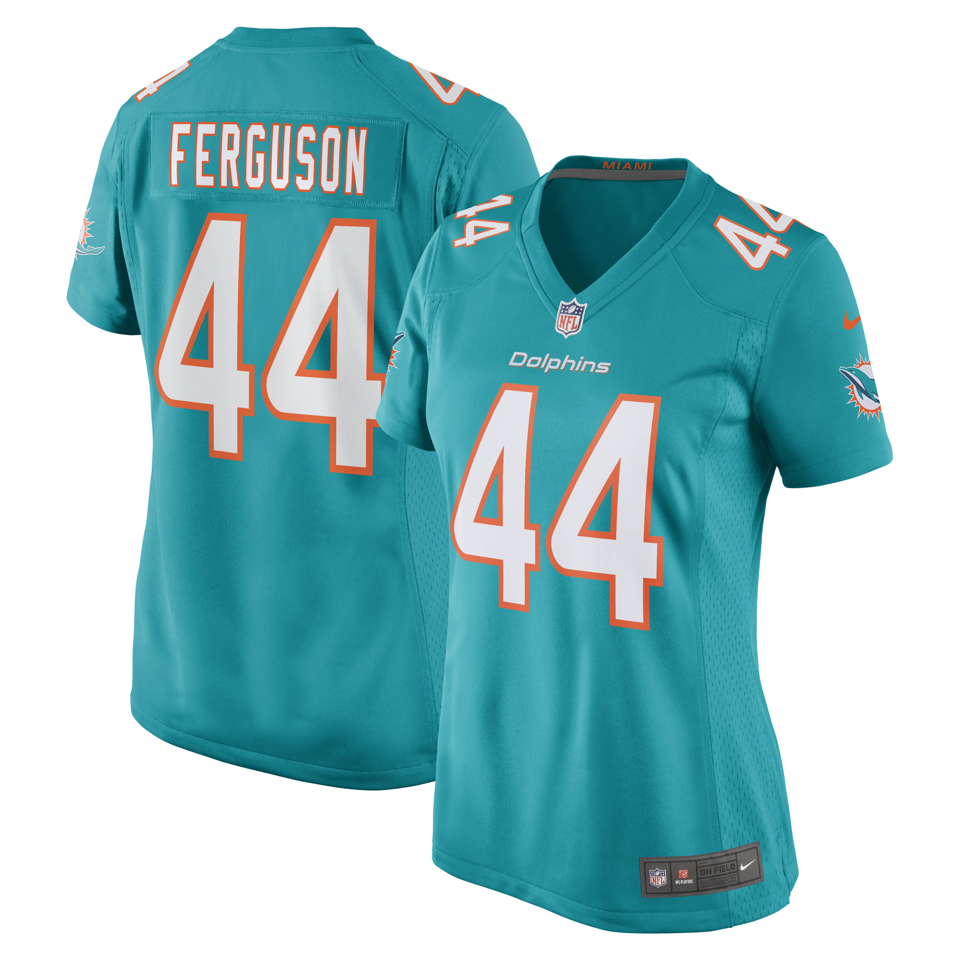 Blake Ferguson Miami Dolphins Women's Game Player Jersey – Aqua