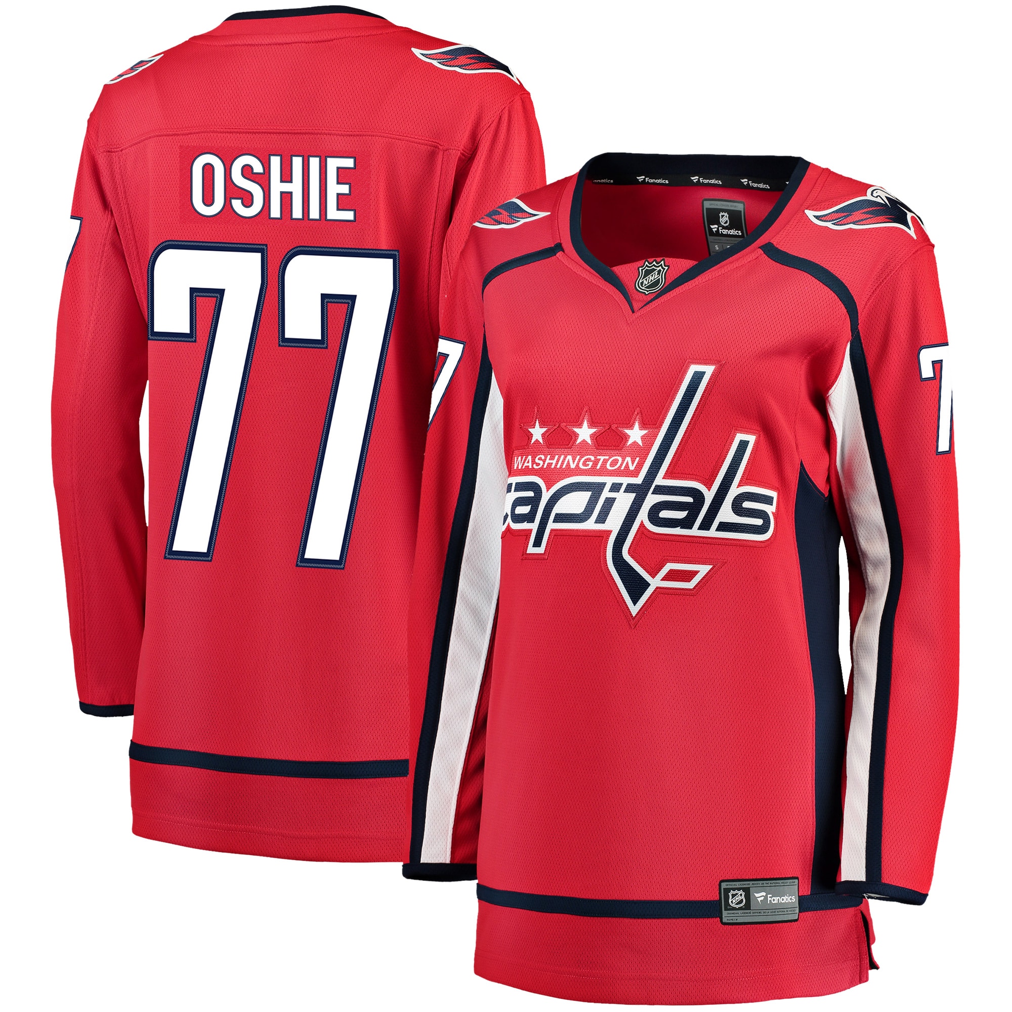 TJ Oshie Washington Capitals Branded Women's Breakaway Player Jersey – Red