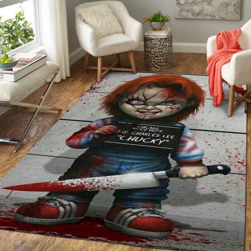 Chucky Child S Play Halloween 1 Area Rug Carpet Living Room And Bedroom Rug Family Gift Us Decor Vh3