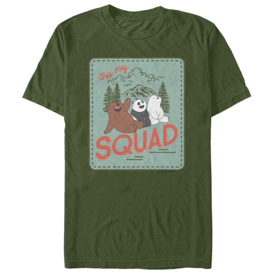 We Bare Bears Men’s This My Squad T-Shirt