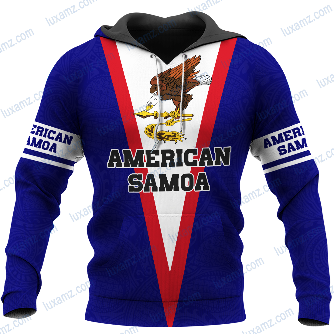 American Samoa With Eagle Blue Color All Over Print