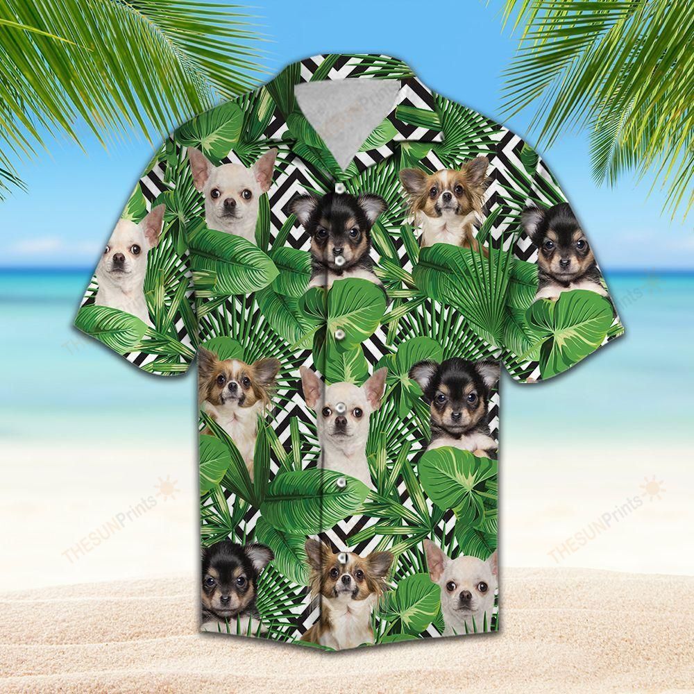 Summer Exotic Jungle Tropical Chihuahua Hawaiian Shirt Ha109836