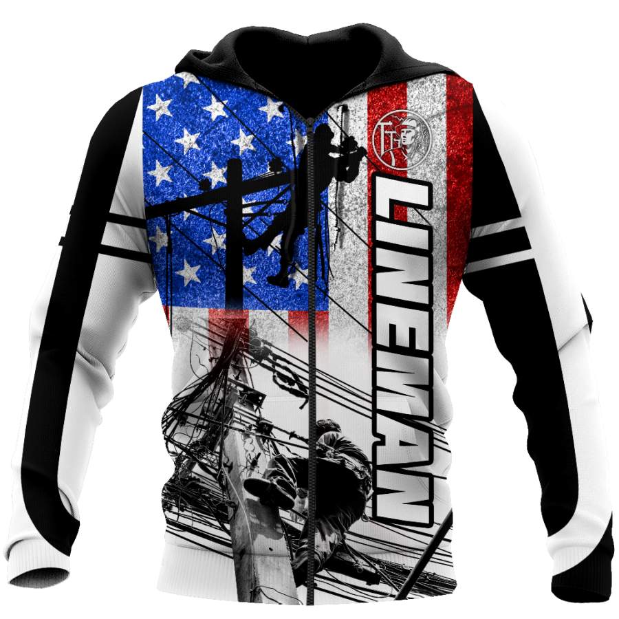 All Over Printed Lineman Hoodie DA07102000-MEI