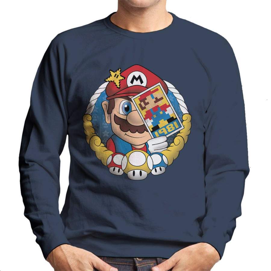 Super Mario Origin Jumpman 1981 Men’s Sweatshirt