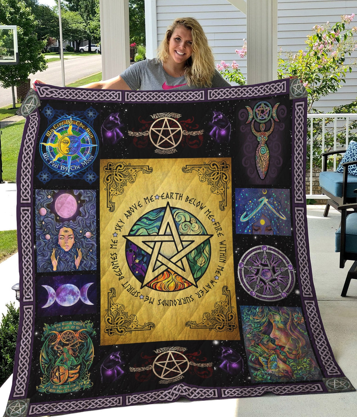 Wicca Sky Above Me Earth Below Me Quilt Blanket Great Customized Gifts For Birthday Christmas Thanksgiving Perfect Gifts For Wicca Lover
 
190+ Customer Reviews