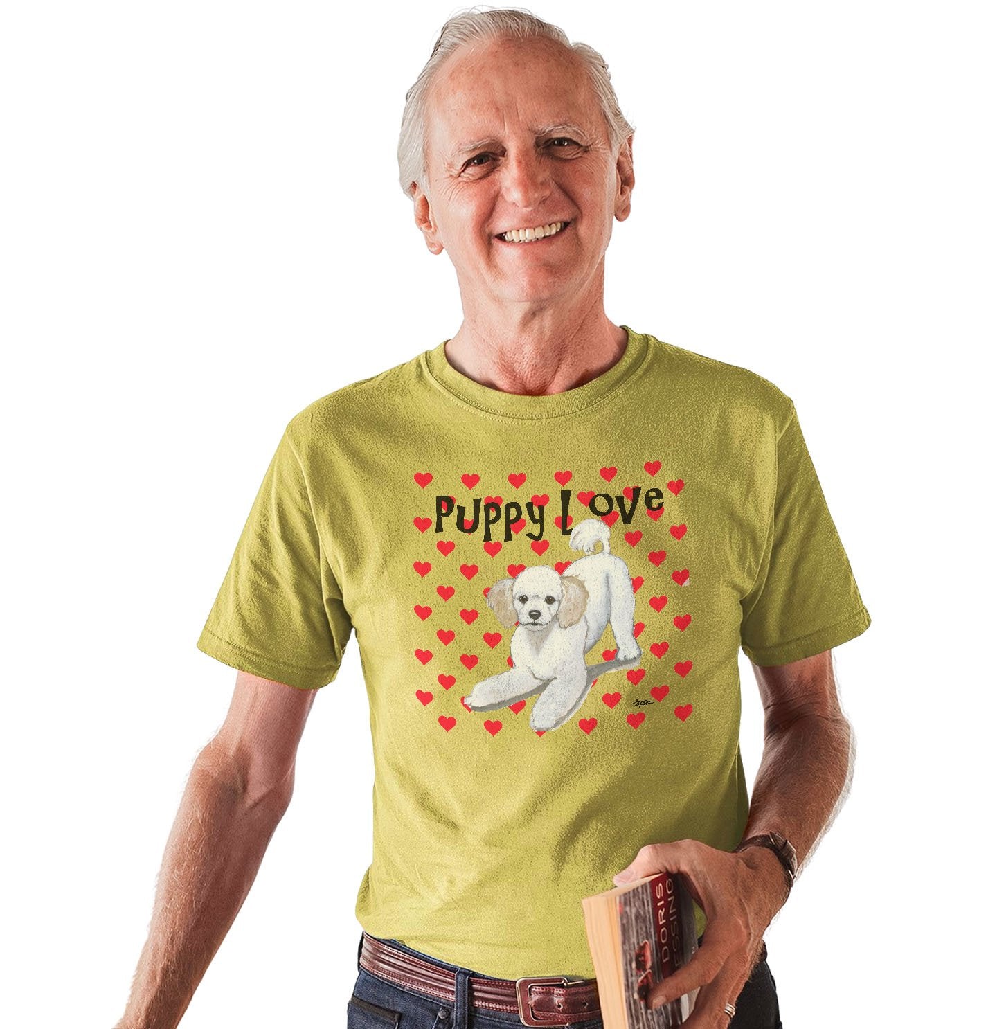 Poodle Puppy Love – Adult Unisex T-Shirt