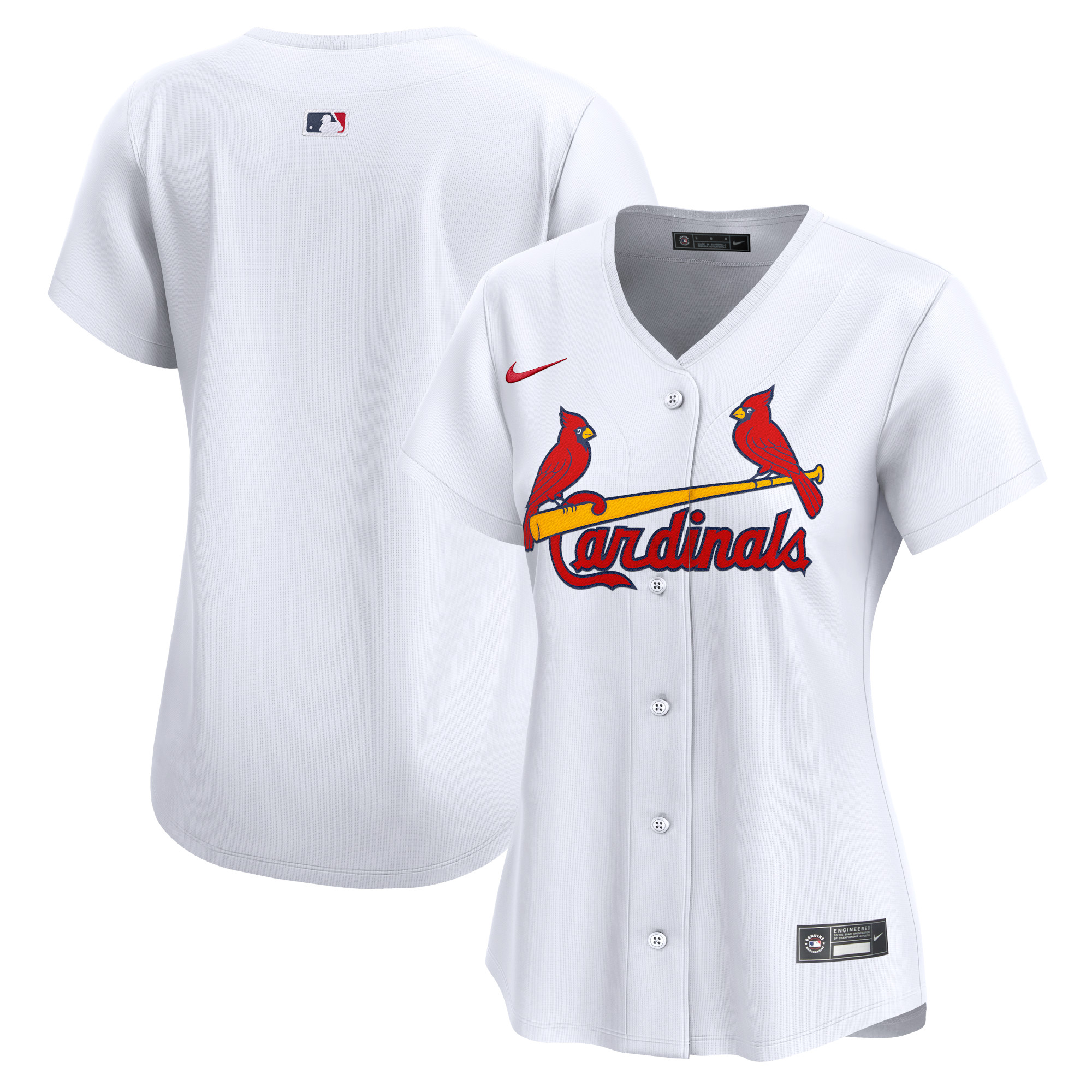 St. Louis Cardinals Women's Home Limited Jersey – White