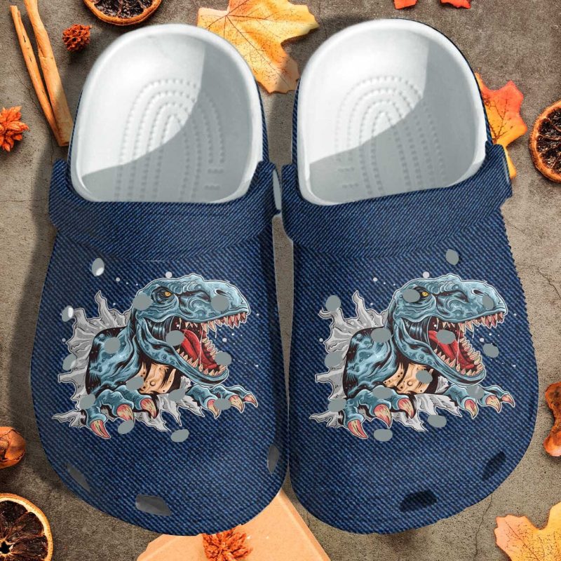 Dinosaur T-Rex Custom Shoes – Funny Dinosaur Outdoor Shoe Gifts For Boy Men Fathers Day 2022