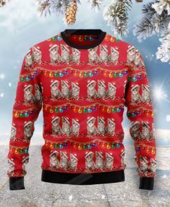 Cat Ugly Christmas Sweater, All Over Print Sweatshirt