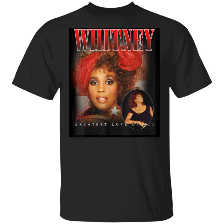 Whitney Houston Greatest Love of All Black TShirt