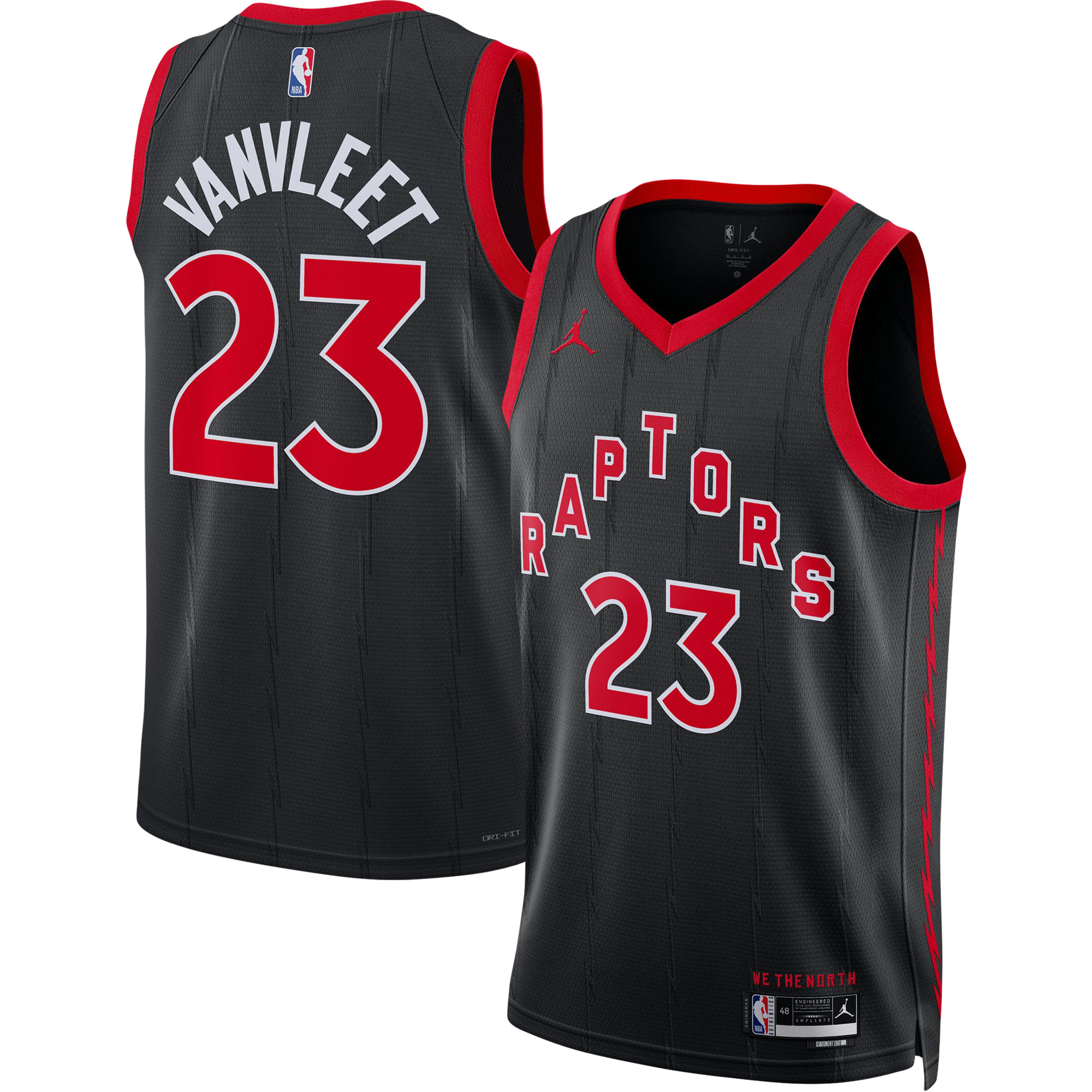 Fred VanVleet Toronto Raptors Jordan Brand Unisex Swingman Jersey – Statement Edition – Black