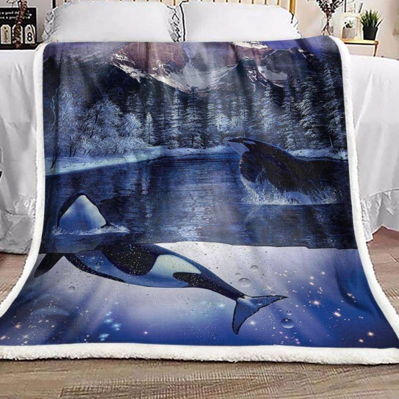 Whale NT2910249F Sherpa Fleece Blanket