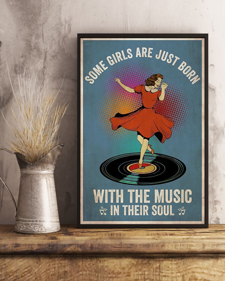 Girls Born With Music Canvas Wall Art, Poster And Canvas, Wall Decor