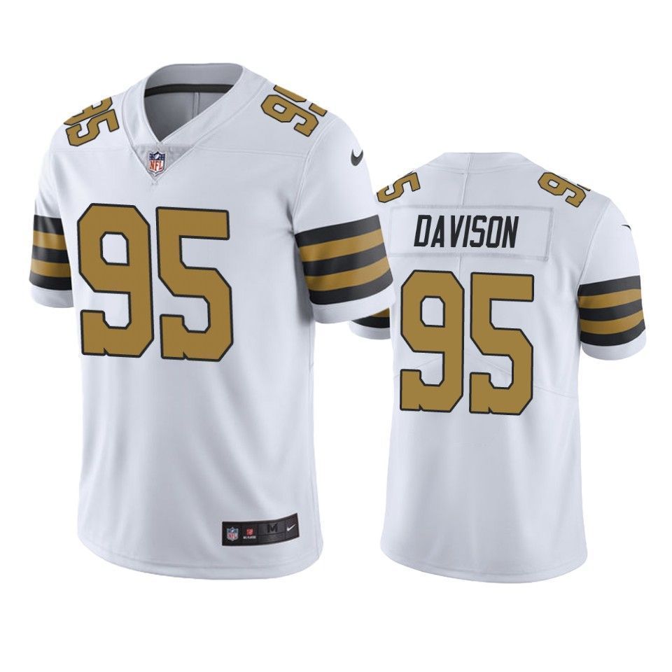 New Orleans Saints Color Rush Limited Tyeler Davison Mens Jersey