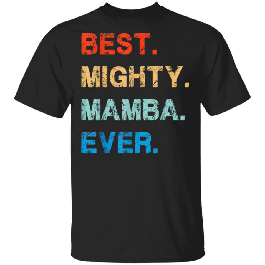 Vintage Best Mighty Mamba Ever Fathers Day Tshirt Gift