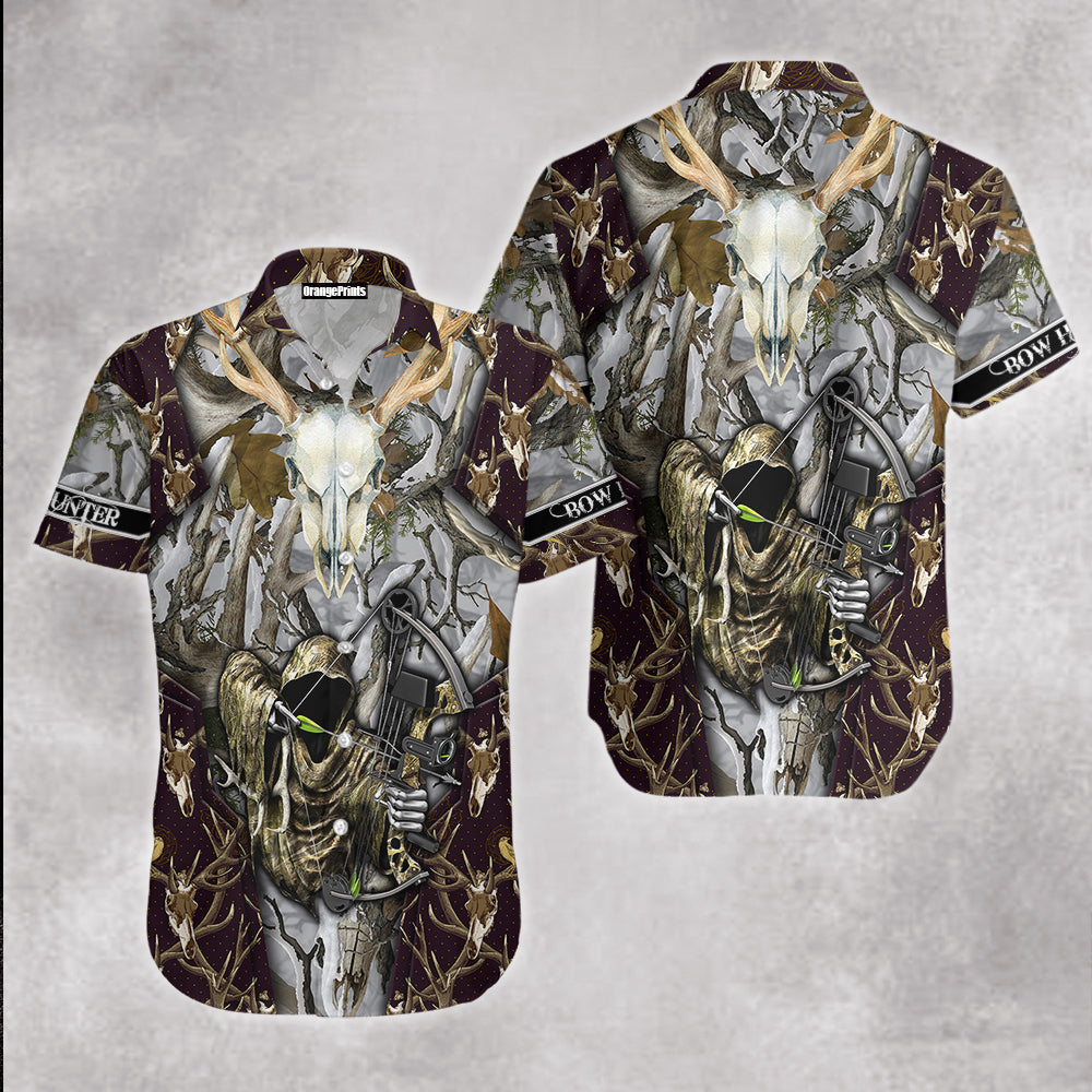 Grim Reaper Bow Hunting Aloha Hawaii Shirts For Men And Women Ha54792