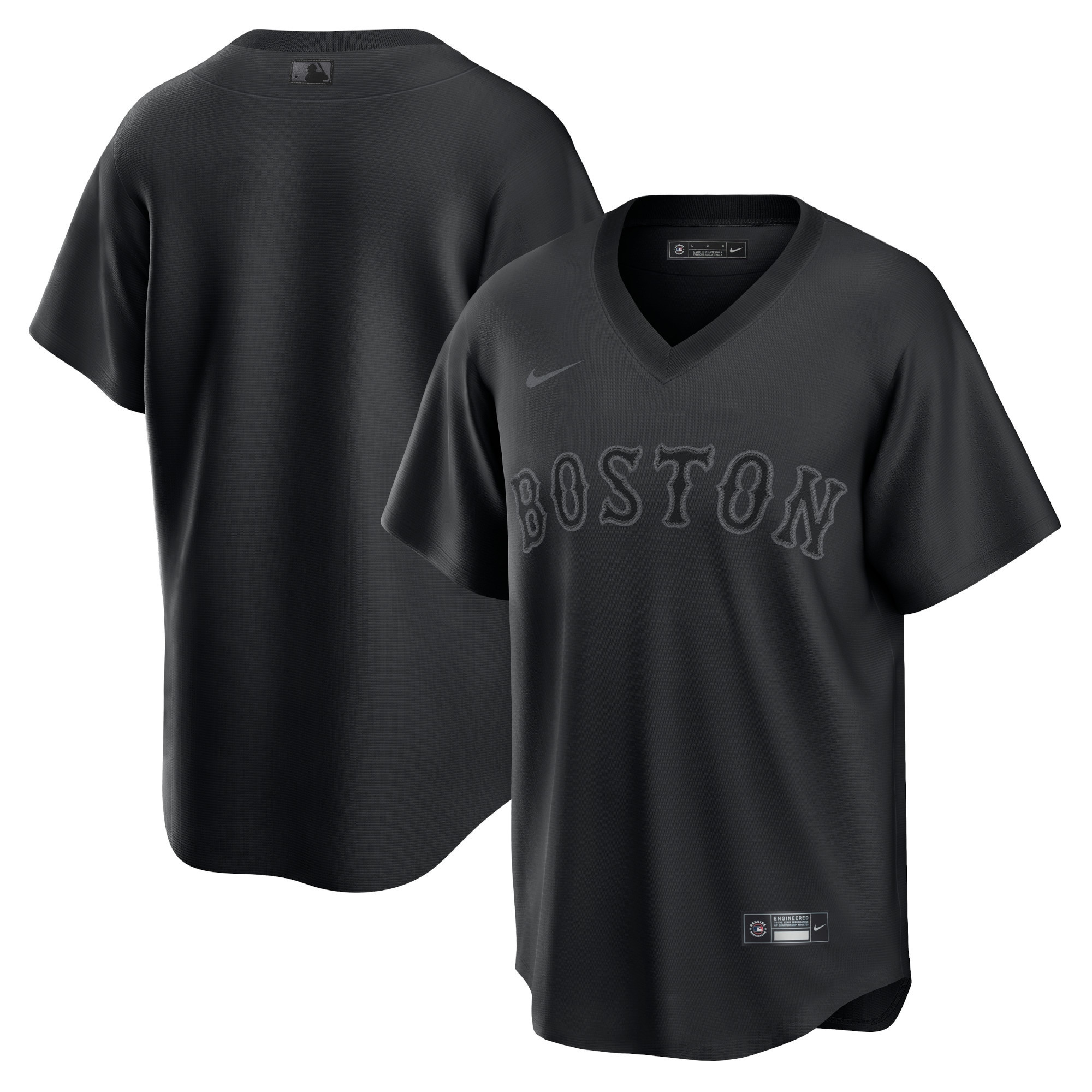 Boston Red Sox Pitch Black Fashion Replica Jersey – Black MLB