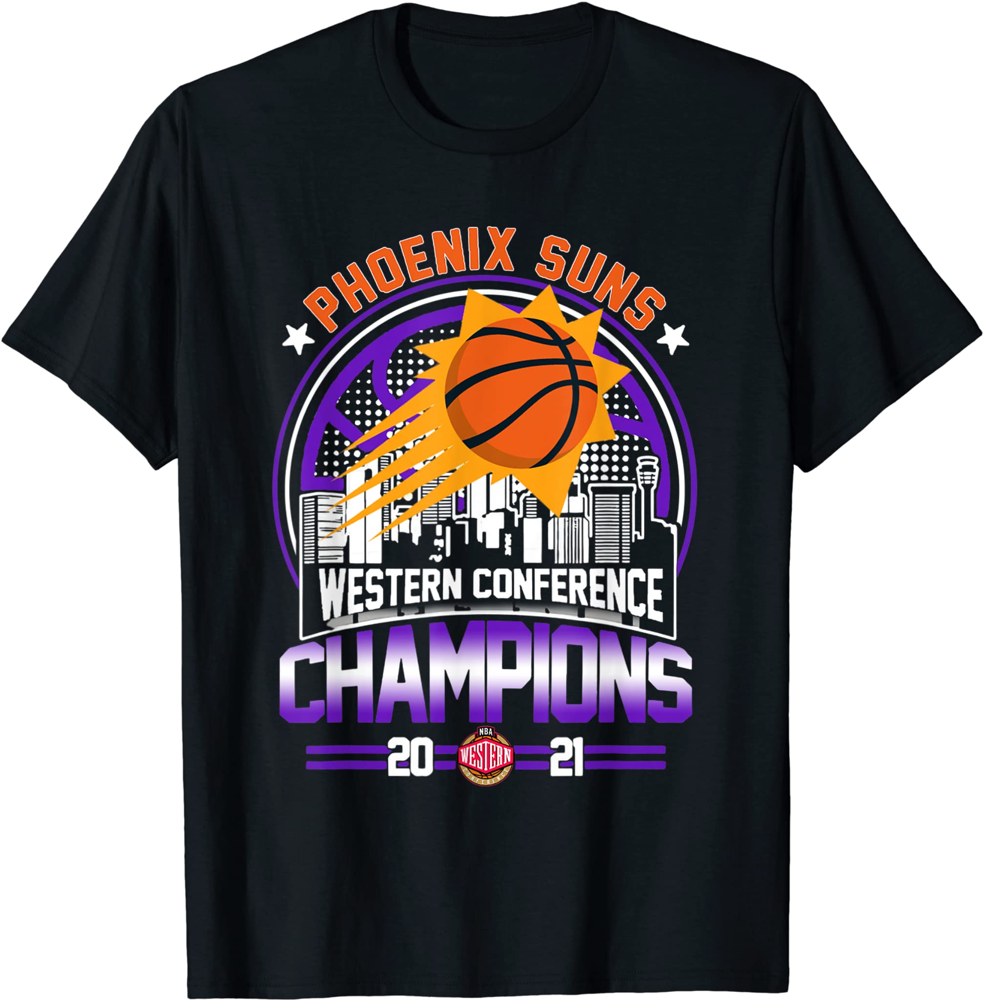 Vintage P.Hoenixs Suns Finals Basketball Team Champ 2021 T-Shirt