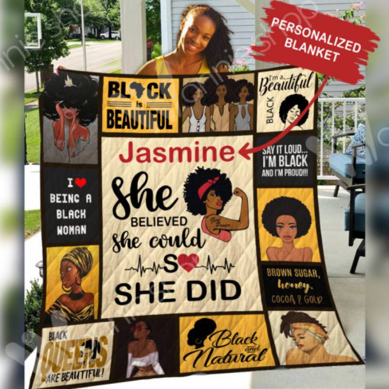 Personalized Black Women Blanket OCT1803 85O41