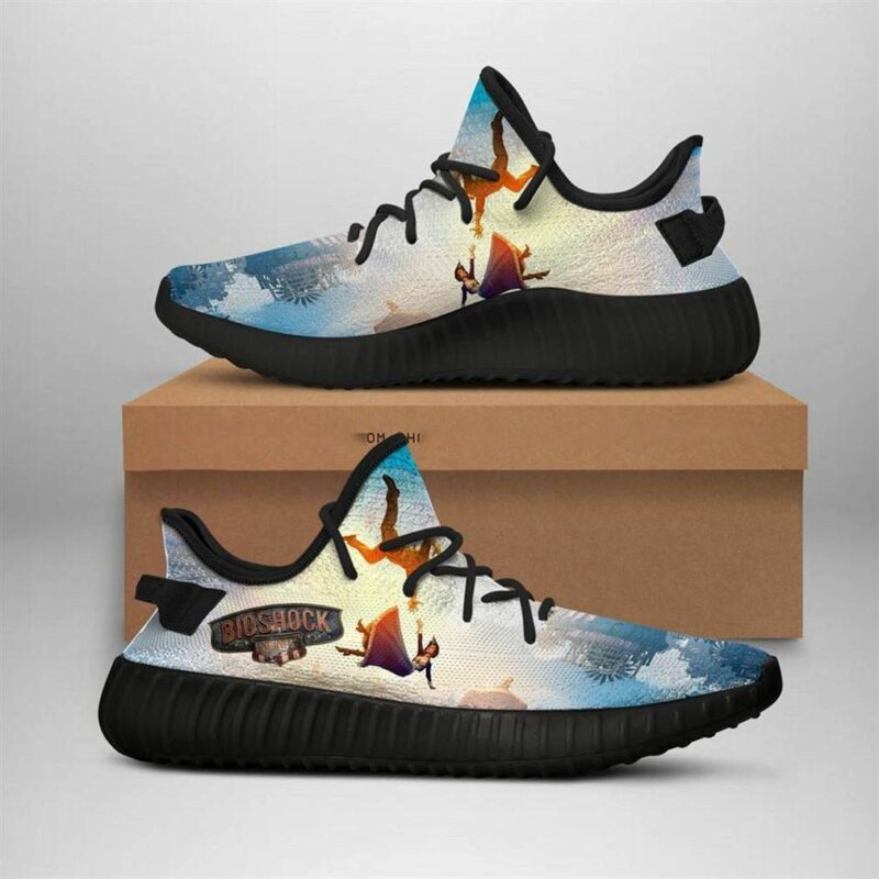 Bioshock Custom Yeezy Sneakers Shoes Gift Idea My Friends My Boyfriend My Son My Father’S Day Shoes Yeezy Sneakers