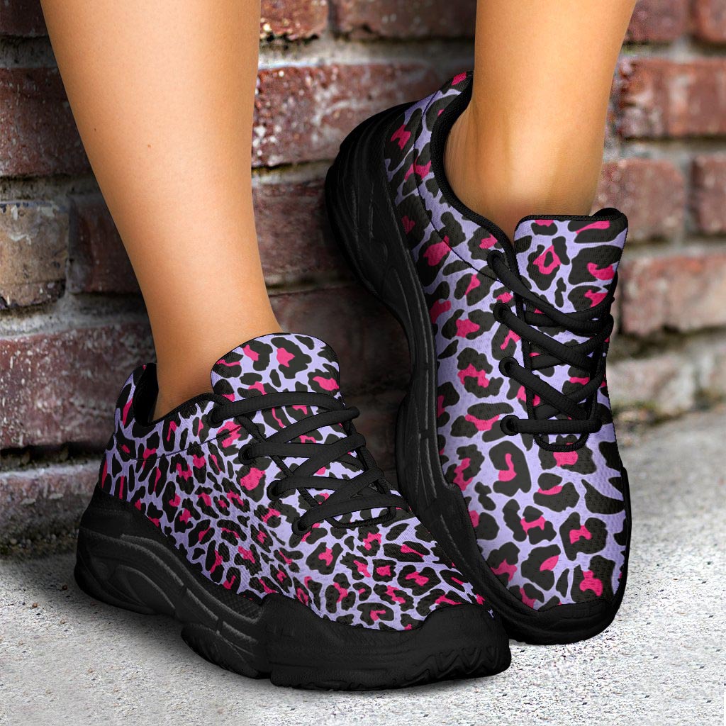 Neon Leopard Chunky Sneaker