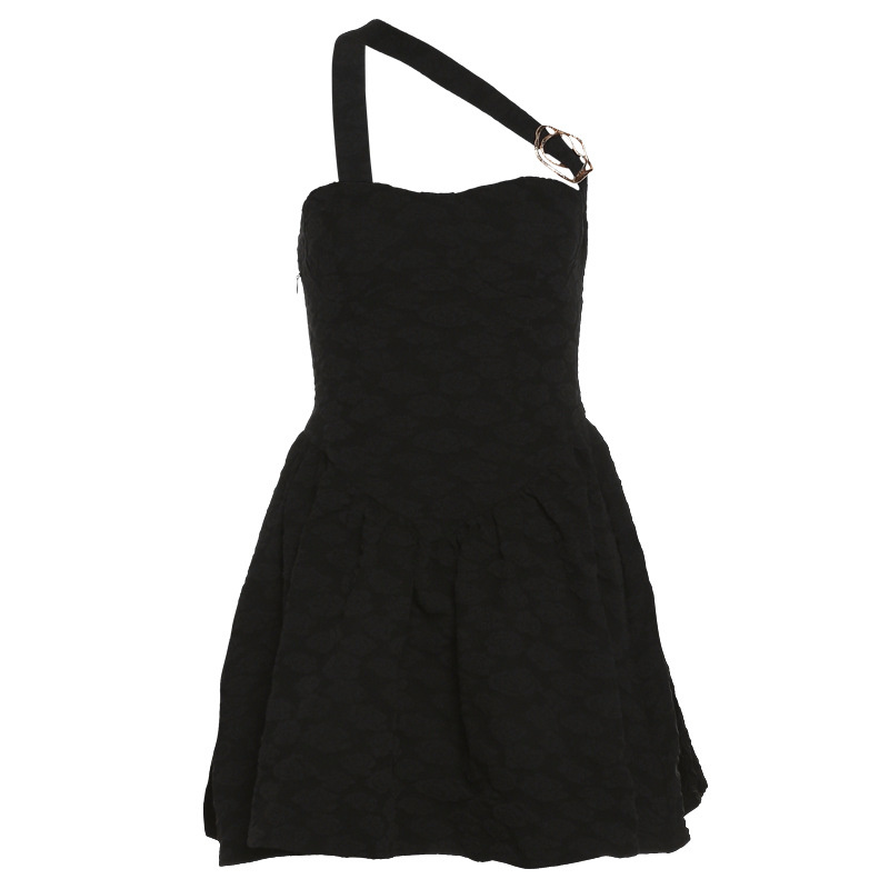 #4250 Black Strapless Camisole Dress Women Off Shoulder A-line Dress High Waisted Sexy Party Short Dress Female Backless Summer alx