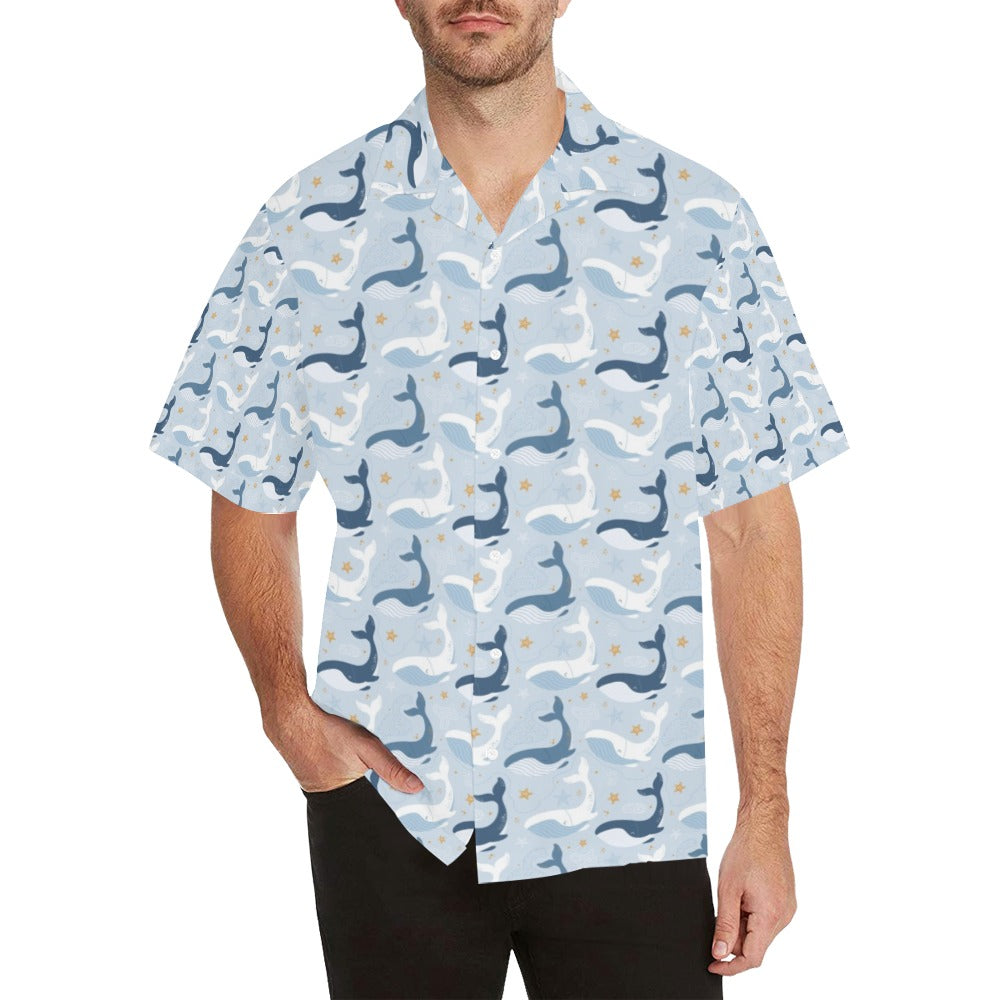 Whale Print Design Lks305 Hawaiian Shirt