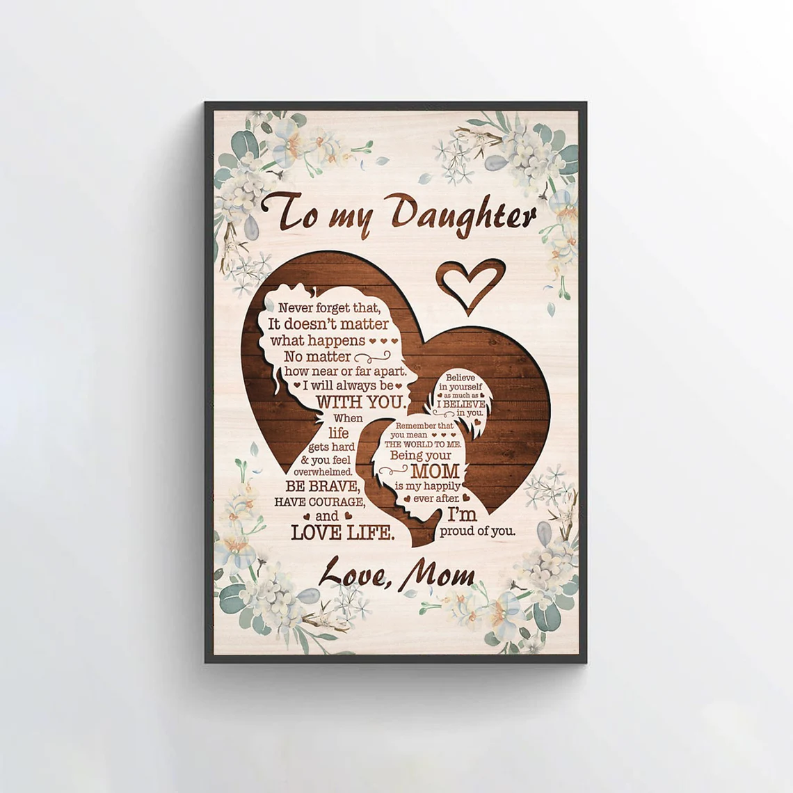 To My Daughter Never Forget That It Doesnt Matter What Happens Poster Daughter Mom Poster 