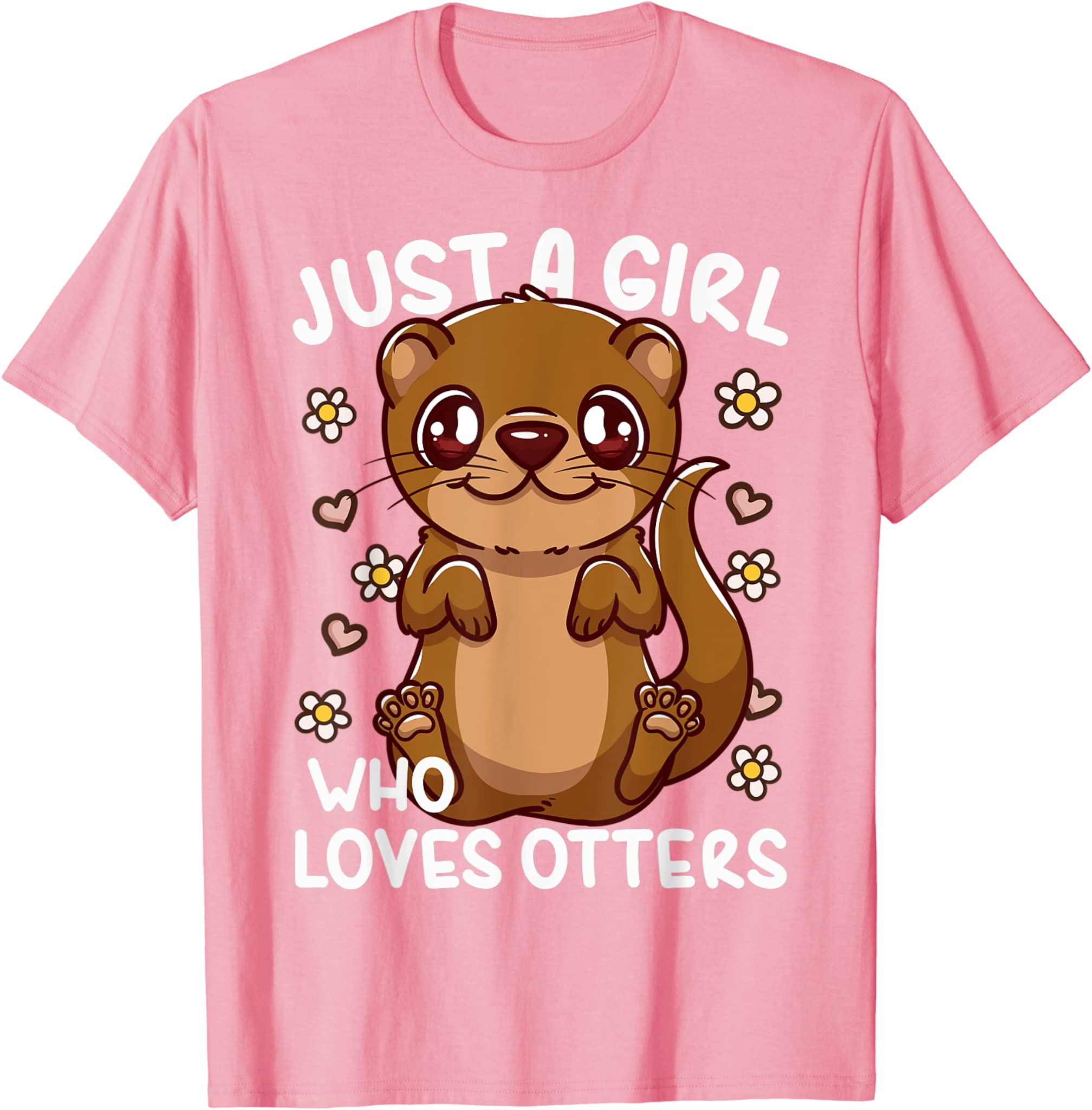 Otter Just A Girl Who Loves Otters T-Shirt