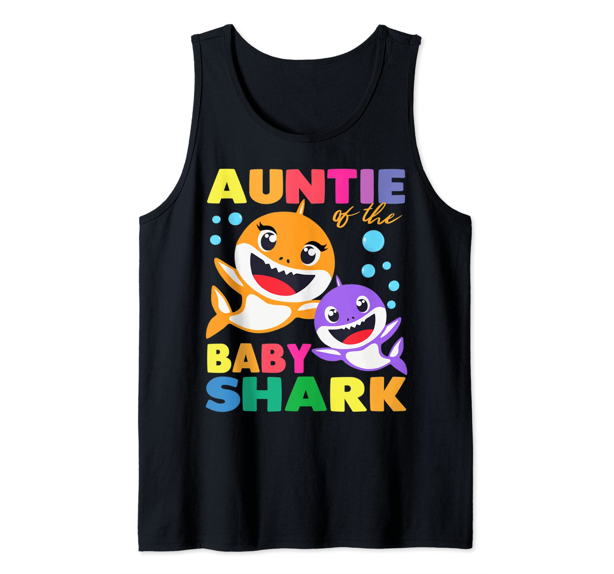 Aunt Of The Baby Shark Birthday Aunt Shark Shirt Tank Top