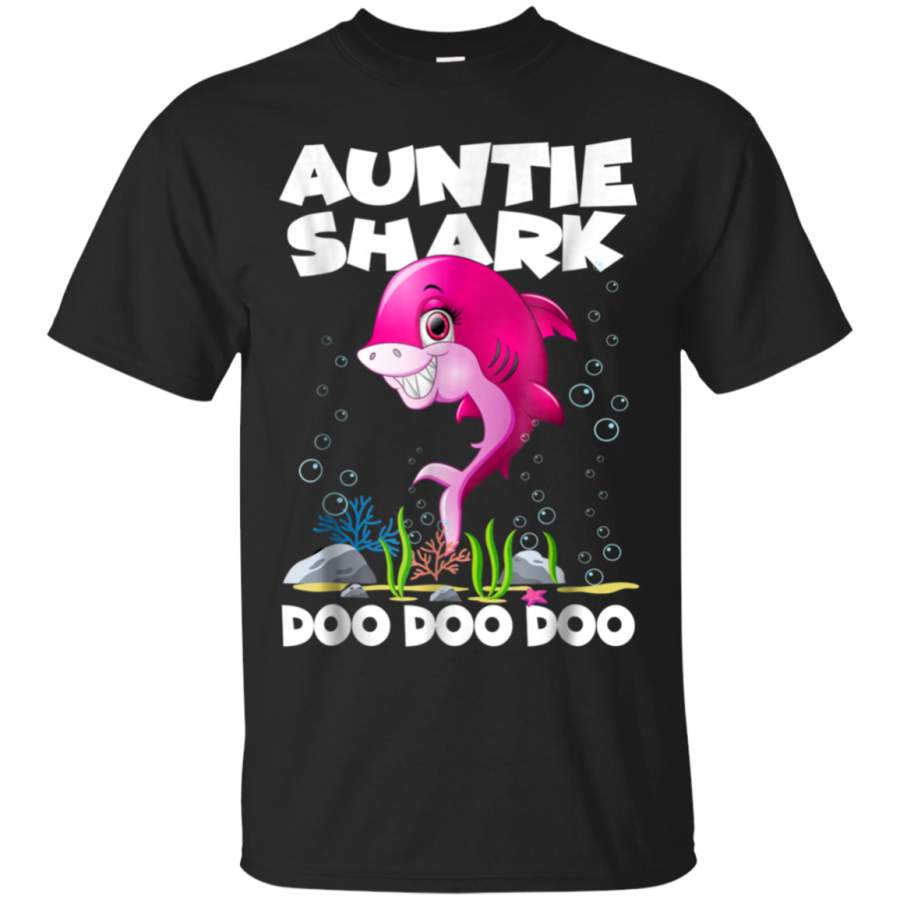 AGR Auntie Shark Doo Doo Doo T-Shirt Funny Gift for Women