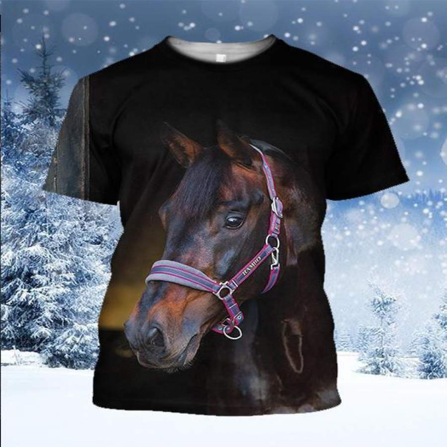 3D All Over Printed Beautiful Horse Shirts and Shorts