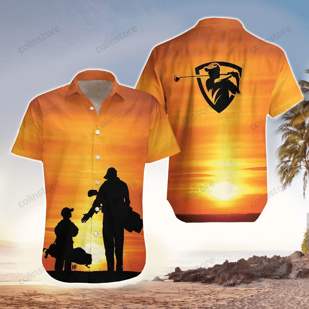 Son And Dad Playing Golf Hawaii Shirt Aloha Ha52557