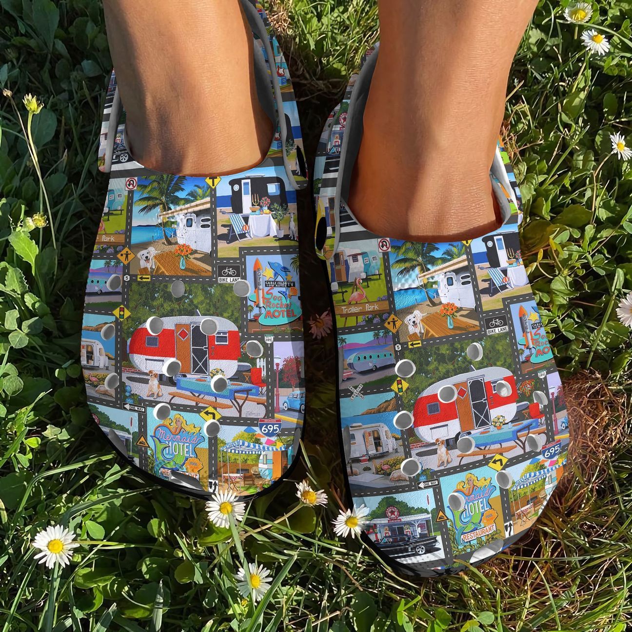 Camping Personalize Clog, Custom Name, Text, Fashion Style For Women, Men, Kid, Print 3D Happy Camper Ever