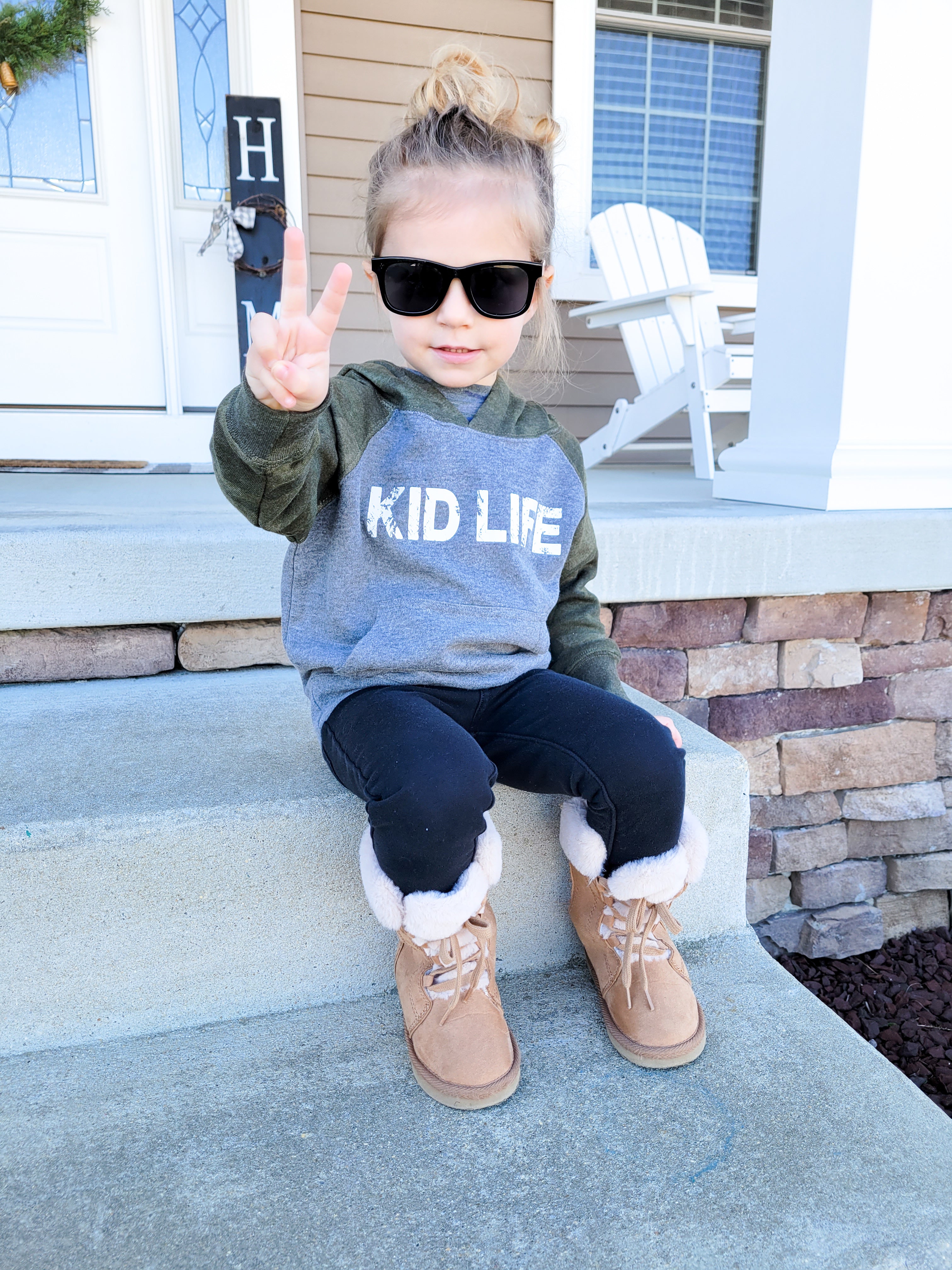 Camo Kid Life Toddler Hoodie