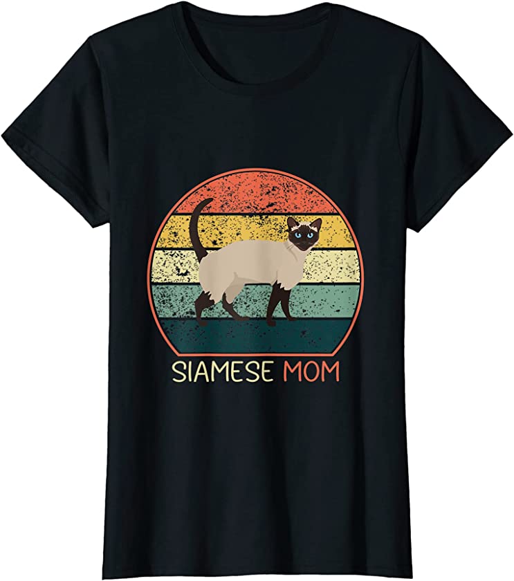 Siamese Cat Mom Kitten Women Cat T-Shirt