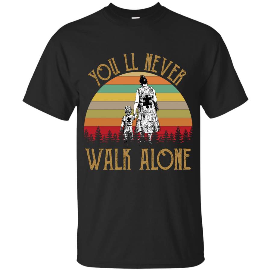 Autism You ll never walk alone vintage T-Shirt