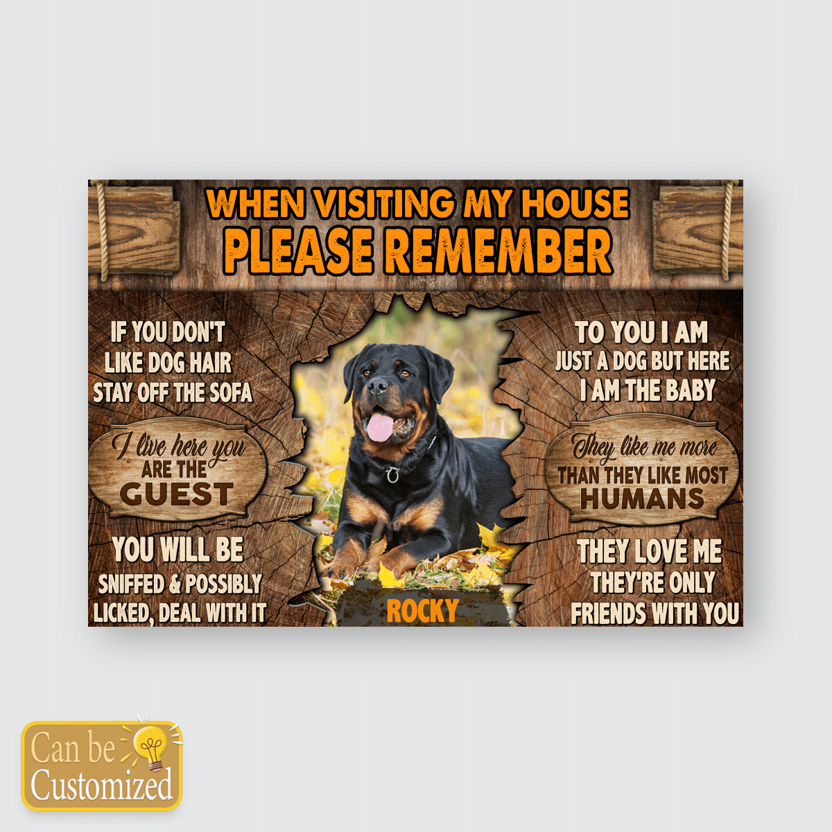 ROTTWEILER  – POSTER  – REMEMBER