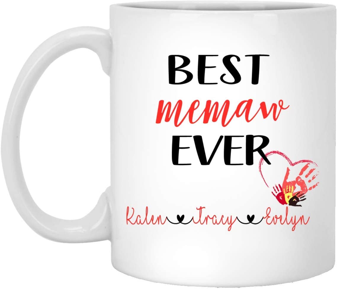 Best Memaw Ever Coffee Mug – Personalized Mug – Father’S Day Gift – Gift For Memaw – Fathers Day Mug – Memaw Coffee Cup – Memaw Coffee Mug 11Oz