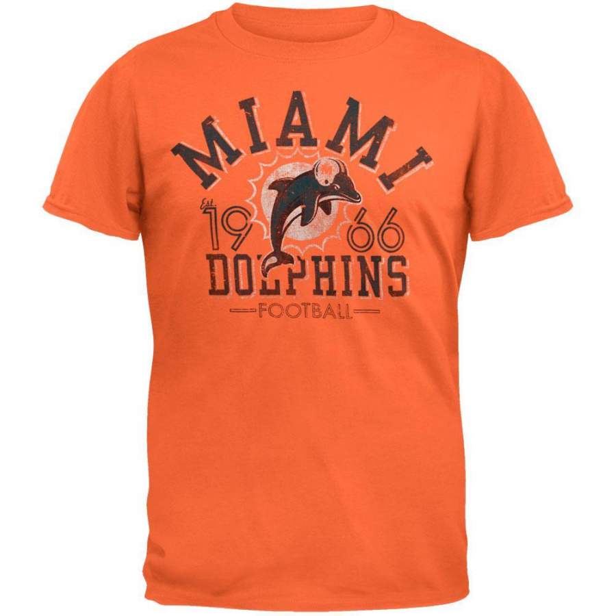 Miami Dolphins – Logo Fadeaway Premium T-Shirt