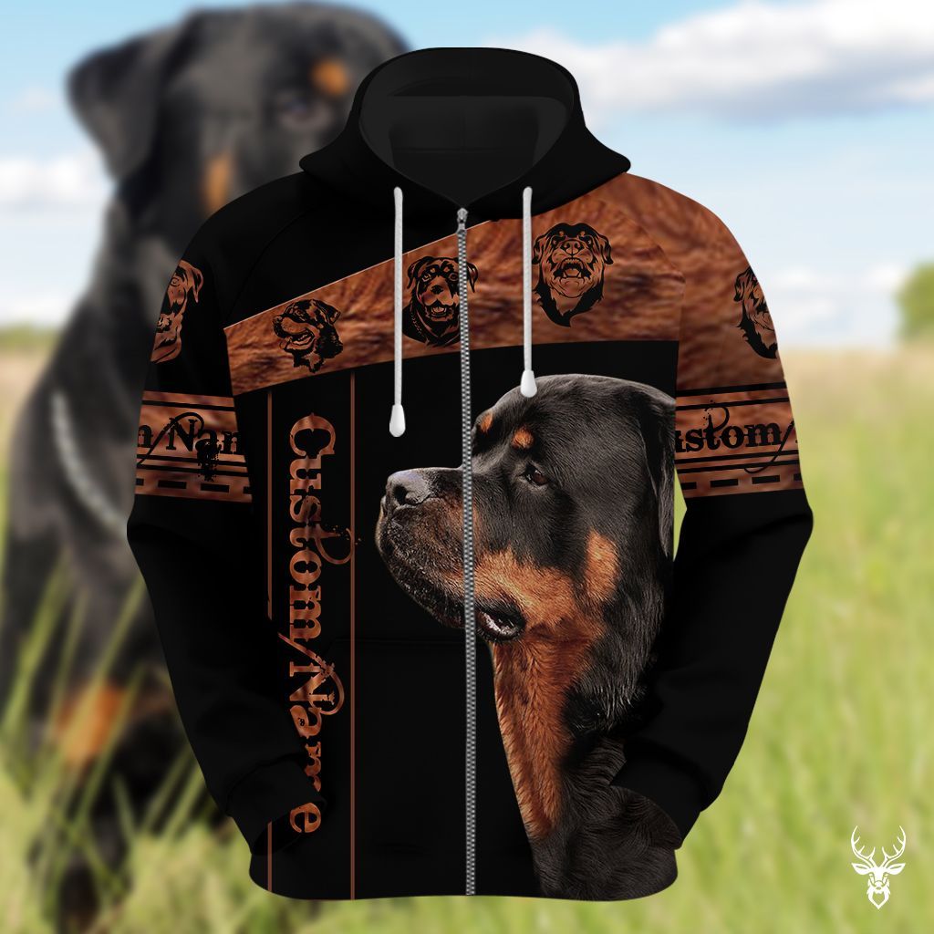 ROTTWEILER 3D CUSTOM NAME HOODIE QQ NXD082009H02RX