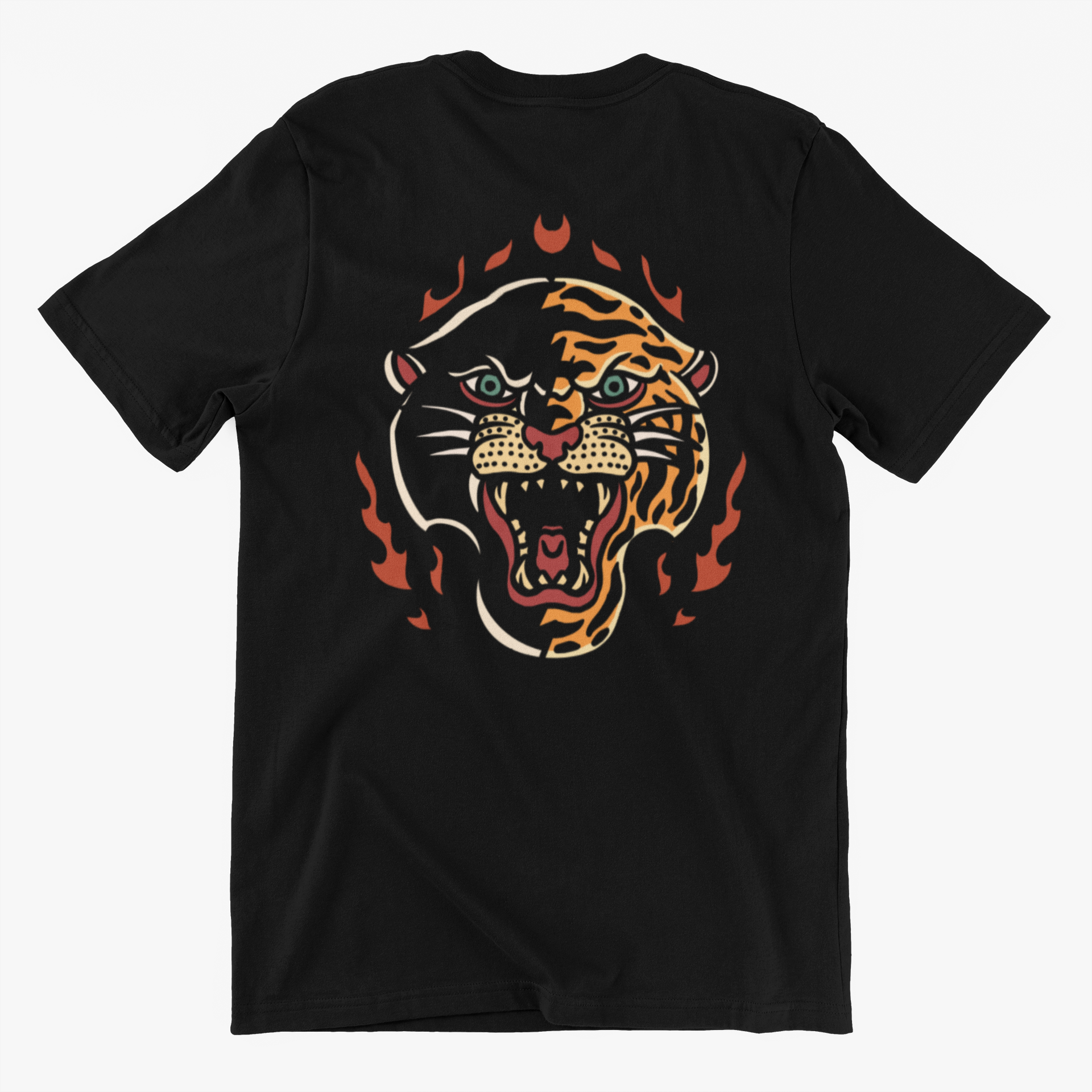 Unisex T-Shirt With Panther And Tiger Print