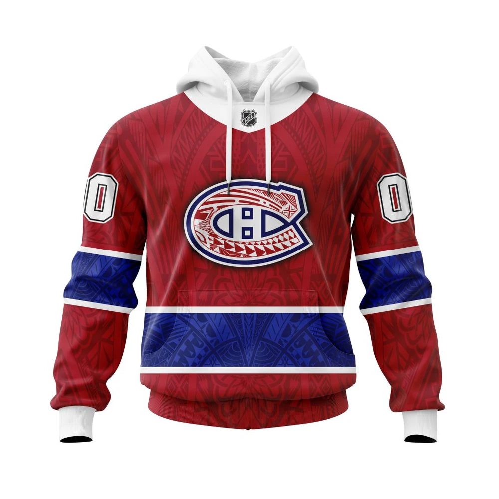 Hoodie Montreal Canadiens, Specialized Native With Samoa Culture V0222 Qtnhl080524A160Hd