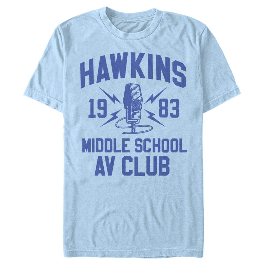 Stranger Things Men’s Hawkins AV Club 1983  T Shirt